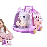 Construction fiable : l'animal électrique interactif pour est fabriqué en ABS fiable et en matériaux en peluche, offrant un jouet doux mais fiable qui durera des années. Dites adieu à l'ennui