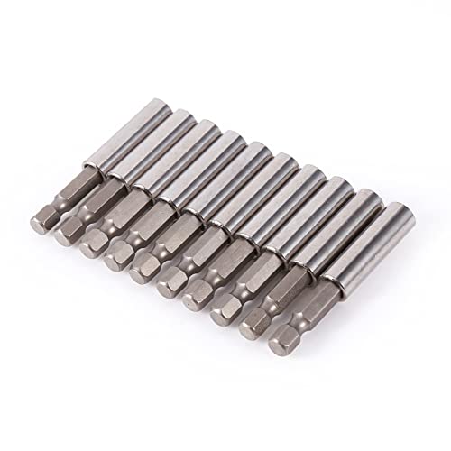 10 Pçs Estender Soquete Broca Titular Extensão Magnética Bit Titular 1/4 1/4 hex Shank Design Ferram
