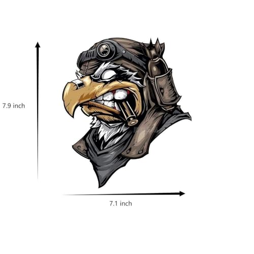 Image of 2 Pcs American Bald Eagle Flag Decal Sticker, Scratch Vinyl Bumper Patriotic Waterproof Eagle for Car Truck Trailer SUV Outdoor Window Wall Laptop Tablet Any Smooth Surface