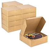 Fit Meal Prep 25 Pack Kraft Bakery Boxes, 9 x 9 x 3 Inches...