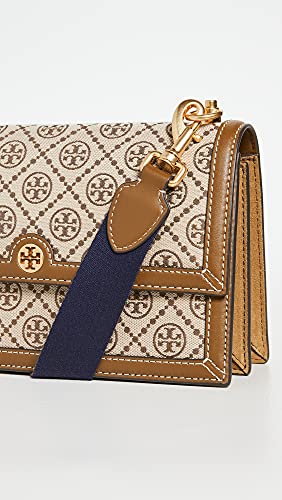 Tory Burch Women's T Monogram Jacquard Shoulder Bag, Hazel, Tan, Graphic, One Size4