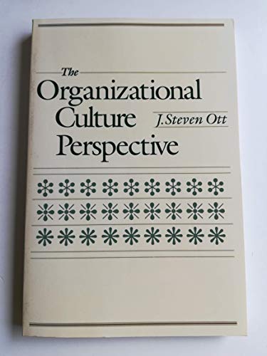 The organizational culture perspective 0256063192 Book Cover
