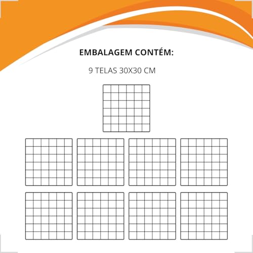 Cercado Resistente Móvel Pet Pequeno 30x30 9 Telas