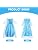 Vicloon Elsa kostüm mädchen, Elsa Kleid Kinder Set,elsa kostüm Accessoires für Mädchen,Halloween Weihnachten Geburtstag Party Kostüm,kostüm mädchen-Blue - View 8
