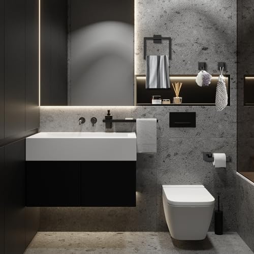 La Mejor comparativa de Juego de baño negro - cinco favoritos. 24 Imagen adicional