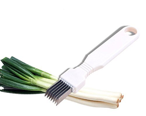 STONCEL Tool Slice Cutlery Kitchen Onion Vegetable Cutter Sharp Scallion Cutter Shred