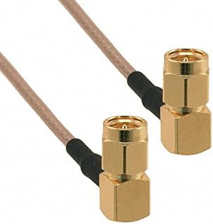9.84 inch (250mm) RG-316 SMA Male Plug, Right Angle to SMA Male Plug, Right Angle Coaxial RF Cable 50 Ohm Ships fast from United States!