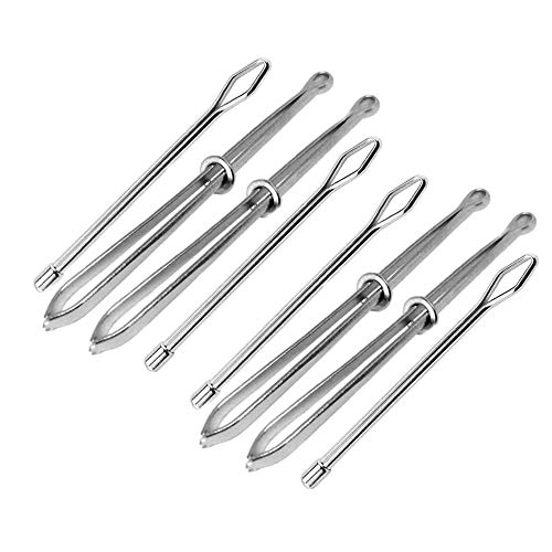 8本セット ステンレス ゴムひも通し ステンレス はさみ式ひも通し 2種類セット DIY 手作り 手芸用品 玉付ひも通し でスムーズに通す