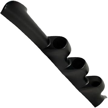 Full Size Black 52mm Triple APillar Gauge GR ABS Plastic GS336