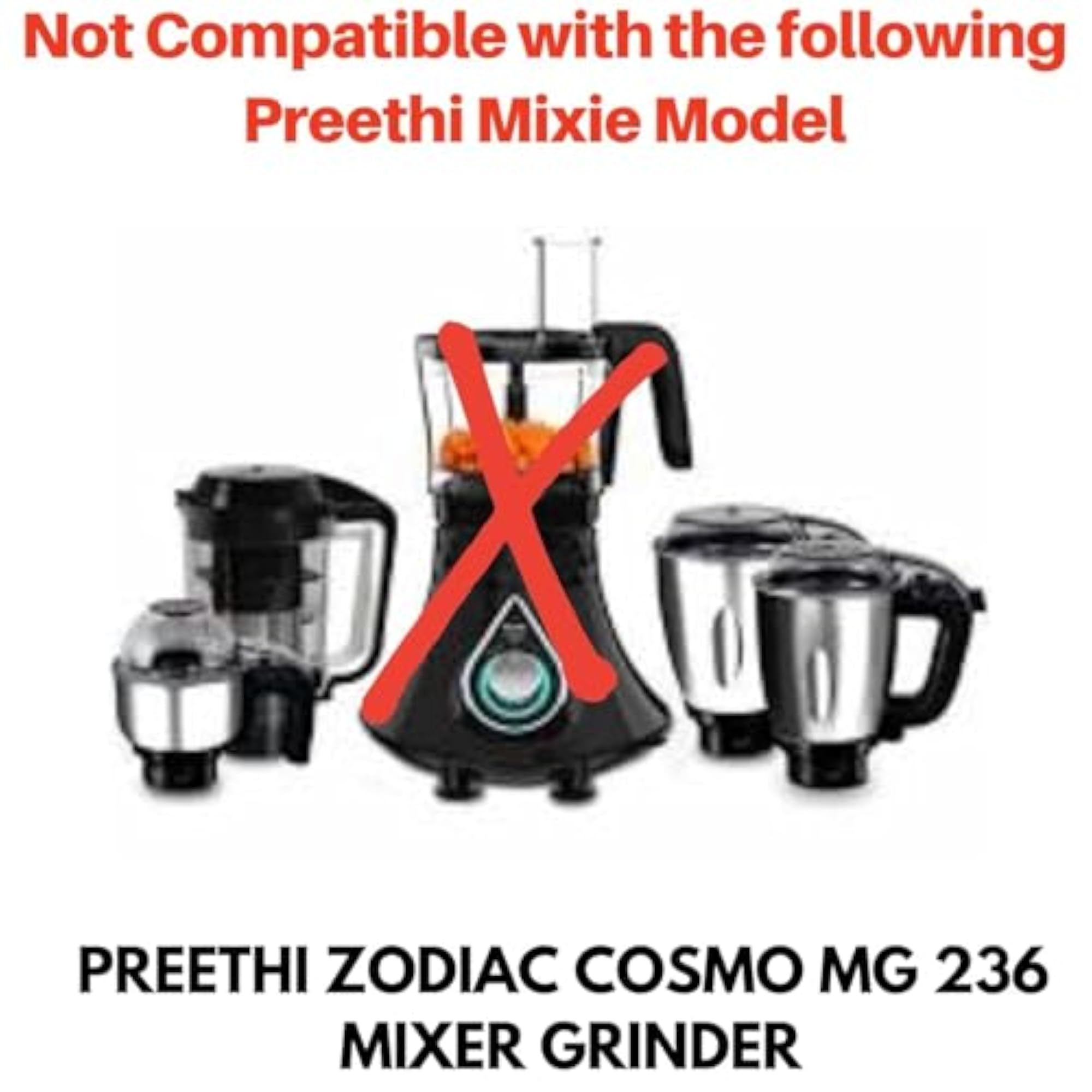 Replacement Citrus Bowl Attachment for Zodiac Mixer Grinder