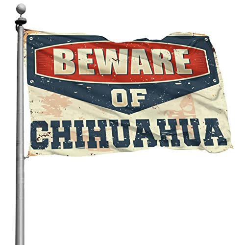 Drapeaux de decoration interieure chihuahua format 152 x 244 cm