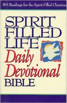 Paperback Spirit Filled Life Daily Devotional Bible: New King James Version Book
