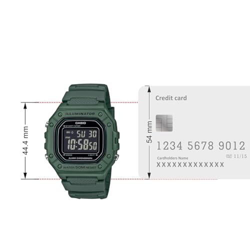 Image of Casio Youth W-218H-3BVDF Digital Black Dial Unisex (D394)