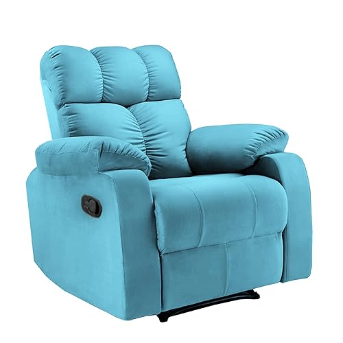 Image of Little NAP Recliner Sofa | 1 Seater | 1 Year Warranty | Recliner Chair | 1 Seater Sofa Chair |1 Seater Helios Single Seater Manual Recliner for Living Room (Tarquoise,DIY)