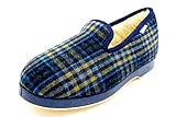  Muro 4604 Marino - Zapatilla Clasica de casa con Abrigo Pura Lana Virgen para Mujer (35 EU)