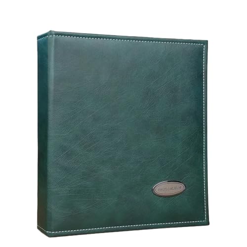 Photo Album 7inch Photo Album Imitation Leather PU Cover Picture Tour Autograph Book Gift Card Binder(Green)