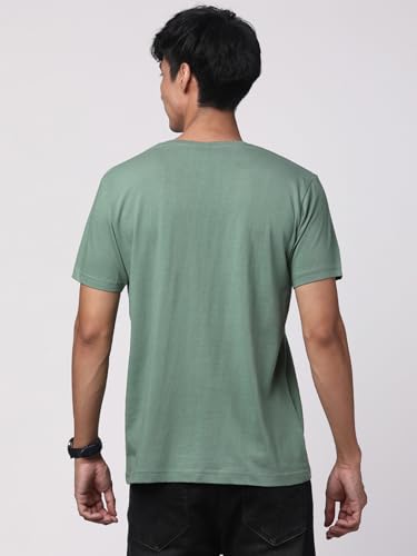Image of ADRO Men's Graphic Printed 100% Cotton T-Shirt - Regular Fit, Printed T-Shirts for Men