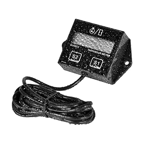 Battery Replaced Digital Inductive Tacho Hour Meter Tachometer For 2/4 Stroke Small Gasoline Engines Ztr Lawn Mower Motorcycle Snowmobile Generator Marine Atv Outboard Chainsaw Boat #TOP4