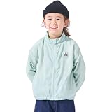 [ever closet] ガールズ ボーイズ ウィンドブレーカー 110サイズ (4-6歳・身長105-115cm目安) ミント 女の子 男の子 春服 夏服 秋服 前開き ジャンパー 軽量 撥水 フードなし 通園 通学 子供服 キッズ服 エバークローゼット