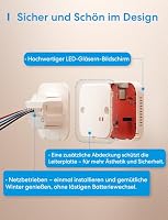 Meross Heizungsthermostat Matter Thermostat für Fußbodenheizung Boiler Weiß – Ansicht 7