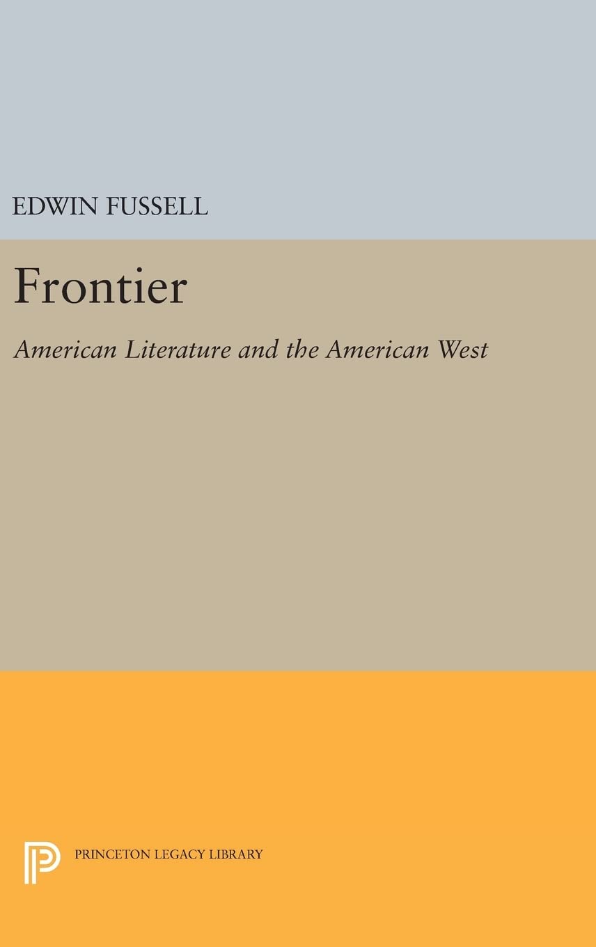 Frontier in American Literature (Princeton Legacy Library)