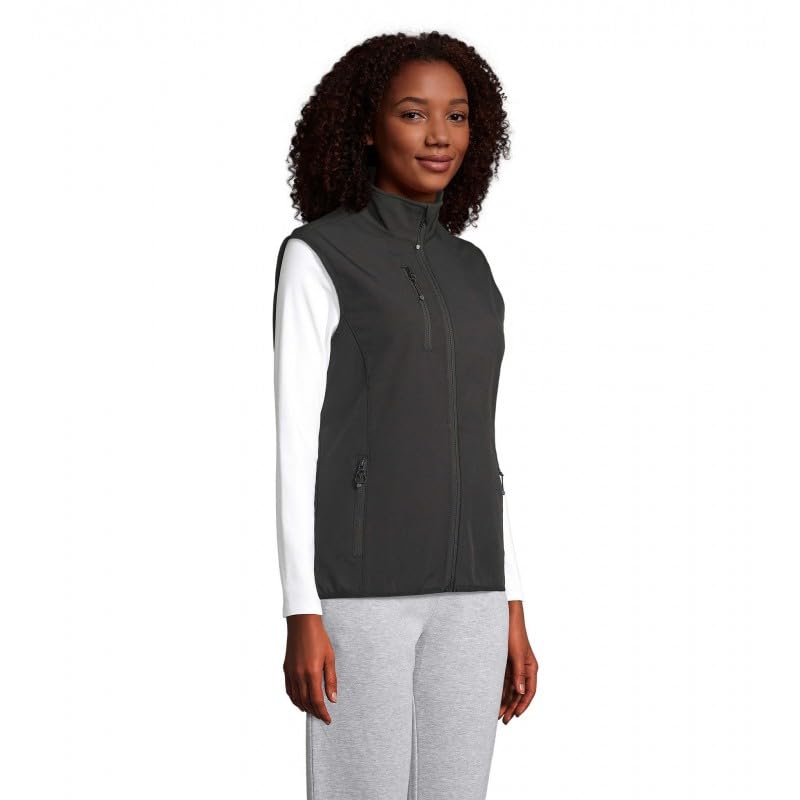 Veste softshell Falcon BW Women SOL'S sans manche noire