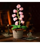 ANZRLE Lily of the Valley Crochet Flower Lamp, 10 Blooms, 6 Colors