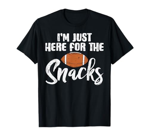 Just Here for The Snacks American Football Funny Women Kids T-Shirt