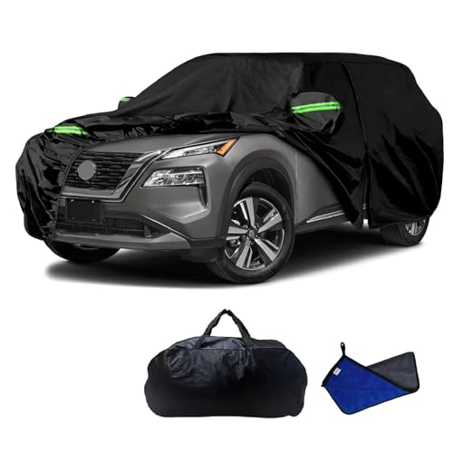 Image of 2026 Upgraded Car Cover for Nissan Rogue S, SV, Rock Creek, SL, Platinum 2008-2026, Waterproof Full Exterior Windproof Snow Proof Rain Sun Hail Protection with Door Zipper & Inner Cotton