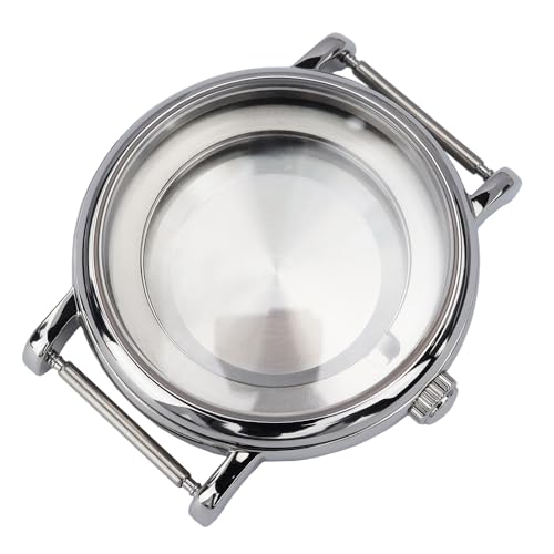 Image of FEIYASHI Waterproof 40MM Polish Watch Case Stainless Steel for ETA2824 PT5000 Movement Sapphire Glass Replacement Watch Parts (Silver)