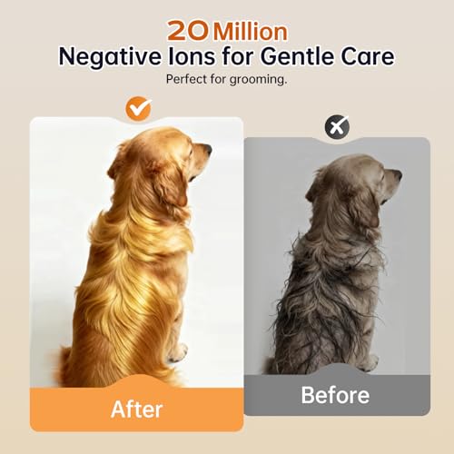 Dog Dryer for Pet Grooming,Pet Neck-Hanging Hair Dryer,Alternating Hot and Cold Airflow.Handheld & Hands-Free.Low-Noise, Ultra-Lightweight.High Wind Speeds.Adjustable Heat & Speed Pink