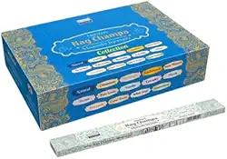 Incenso Nag Champa Massala Collection - 25 Caixas com Diversas Fragrâncias, 15g Cada, Ideal para Relaxamento e Meditação