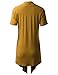 BH B.I.L.Y USA Women's Classic Asymmetrical Front Short-Sleeve Drape Cardigan Mustard XX-Large