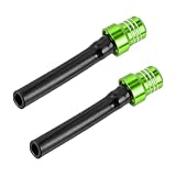 VCYOPN 2 PCS Breather Hose Gas Fuel Tank Cap, CNC One-Way Fuel Tank Valve Vent Tube with Check Ball, Aluminum Breather Valve Tube for 50cc 110cc 70cc 125cc ATV Dirt Pit Quad Bike (Green)