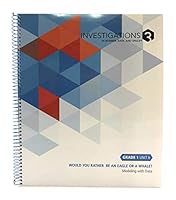 Pearson investigations 3 in Pearson number, data, and space - Grade 1/Unit 6 - would you rather be an eagle or a whale? - modeling with data 0328859036 Book Cover