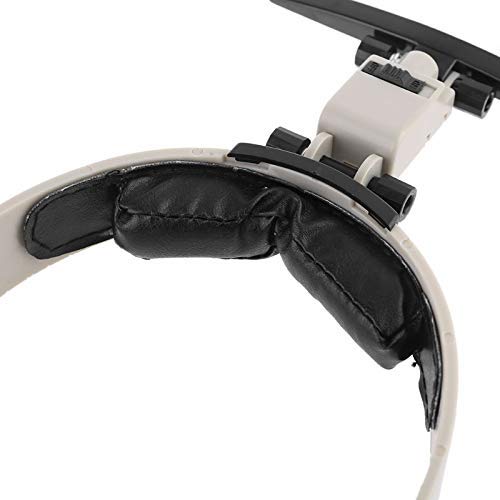 Lente d'ingrandimento 2X 3,5X 4,5X 5,5X Testa con lente grande Lente d'ingrandimento con lente d'ingrandimento da lettura a mano libera illuminata a LED