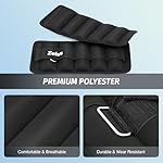 ZELUS 1 Pair Adjustable Ankle Weights, 2 4 6 8 10 lb Modularized Leg Weight Straps for Women Men, Weighted Ankle Weight Set with Removable Sandbags, 1-5 lb per Ankle Strap for Gym Yoga Jogging Walking - Image 4