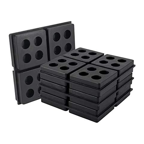 LBG Products Anti-Vibrations-Pads, 10,2 x 10,2 x 1,9 cm, robuste Gummi-Vibrations-Isolationspads für Klimaanlage, Luftkompressoren, HVAC, Waschmaschine usw Cover
