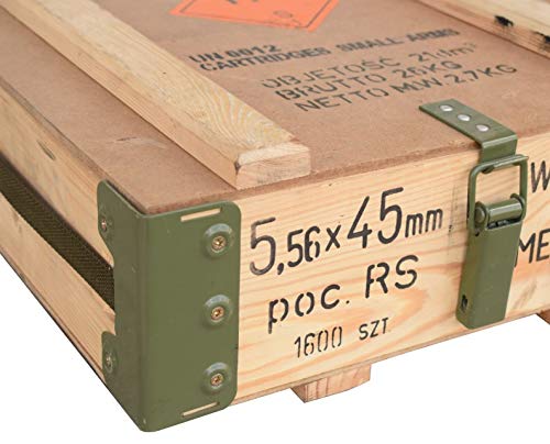 Piccola scatola per munizioni tipo RG-42 in tonalità naturale, 48 x 31 x 16 cm, militaria