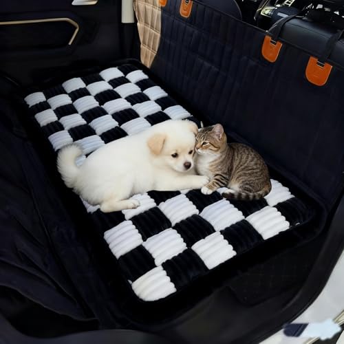 Couverture pour chien auto pour banquette arrière idéale sorties forêt noir