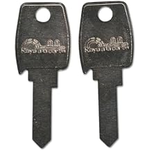 90617 Pair 2 Replacement Keys Cut to Code on LF7 Blank for Steel-Line/Lock Focus/Lowe & Fletcher Cabinets & Storage | KEYSALACARTE