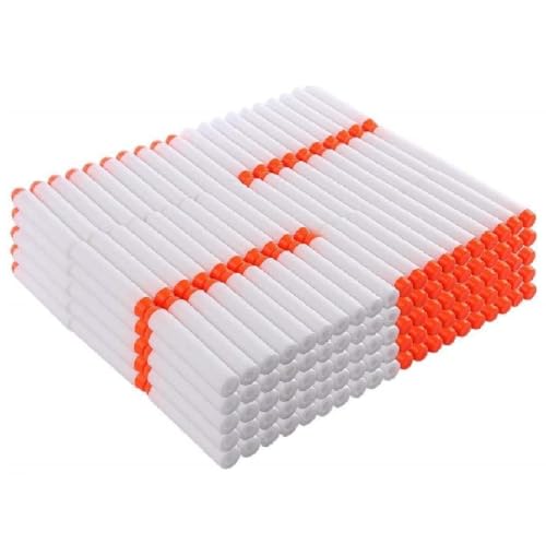 Image of Foam Bullet Dart Bullets for Strike Elite Guns Darts for N-Strike Elite Series Blasters Soft Refill /Nerf Bullets /Nerf Gun Ammo /Foam Blaster Bullets Darts for Toys Guns (White, 10 Pcs)