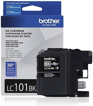 Brother LC101BK OEM Ink - DCPJ152W MFCJ245 J285DW J450DW J470DW J475DW J650DW J870DW J875DW Black Ink (300 Yield) OEM