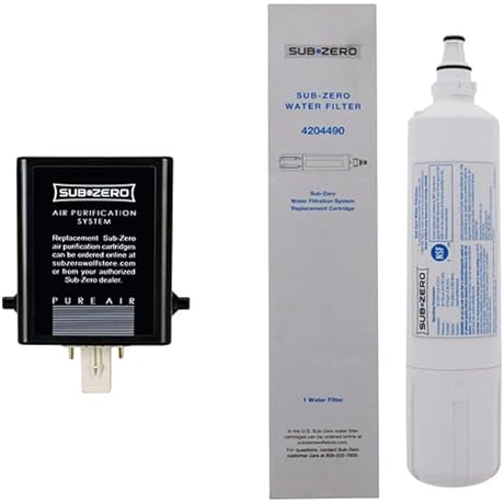 Sub-Zero Refrigerator Replacement Water and Air Filter Set [4204490 & 7007067]