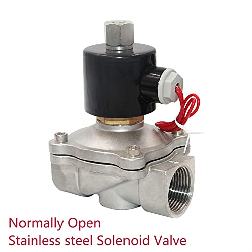 Électrovanne électrique en acier inoxydable 1/4 DN08 AC110V électrovanne eau air - 3