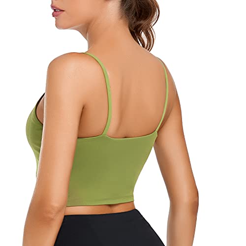 Image of Lemedy Women Padded Sports Bra Fitness Workout Running Shirts Yoga Tank Top