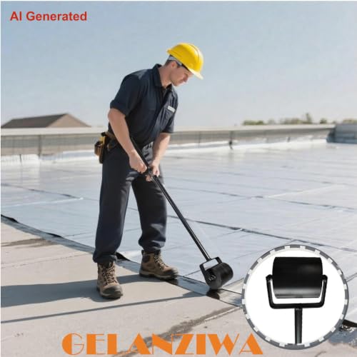 16.5 Lbs Heavy Duty Roof Seam Roller for TPO,SBS,Bitumen Seam, 52" Long Handle by GELANZIWA - Image 4