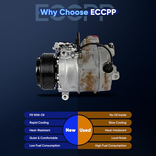 Image of ECCPP AC Compressor Fit for BMW 528i 3.0L 2011 AC Compressor with Clutch