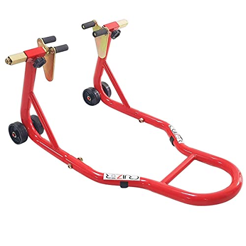 Cruizer - Cavalletto alza moto anteriore con attacchi a pinza regolabili e barre di rinforzo...