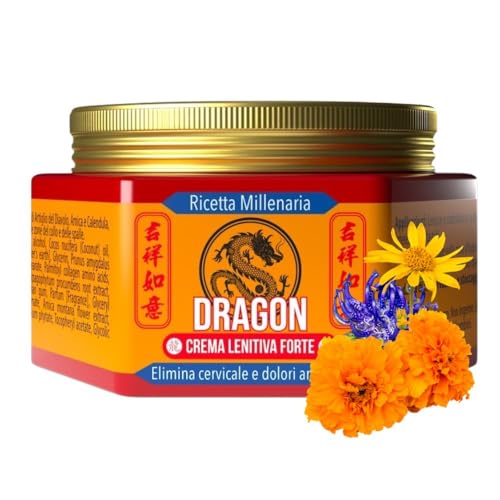 Crema Dolori Articolari Forte - Dragon - Crema Antinfiammatoria con Arnica e Artiglio del Diavolo - Sollievo Rapido per Dolori Articolari e Muscolari - 200ml